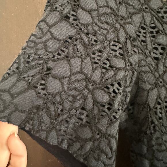 RAQUEL ALLEGRA | Navy Blue Lace Stretch Midi Pencil cocktail Dress | Size Small - Picture 4 of 8